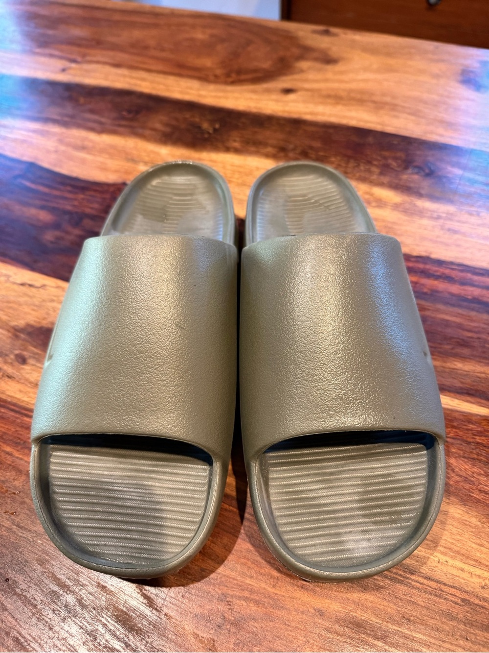 Nike Slide Sandals in Olive Green - Comfortable Pool & Play Footwear